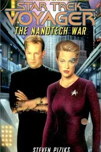 Book cover of Star Trek Voyager - The Nanotech War