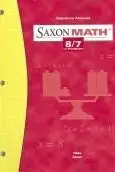 Book cover of Saxon Math 8/7