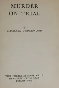 Book cover of Murder on trial