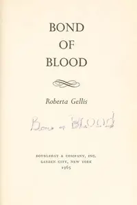 Book cover of Bond of Blood