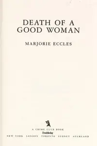Book cover of Death of a good woman
