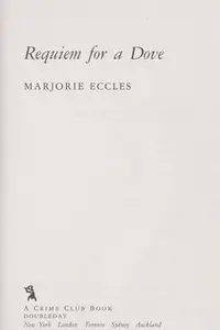 Book cover of Requiem for a dove