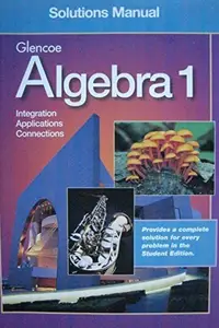 Book cover of Glencoe Algebra 1 Solutions Manual