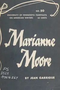 Book cover of Marianne Moore