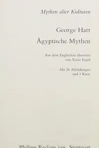 Book cover of Ägyptische Mythen