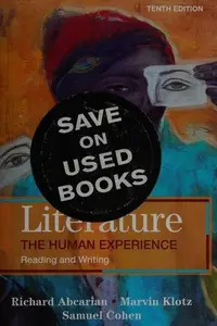 Book cover of Literature, The Human Experience, Reading and Writing--Tenth Edition