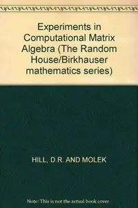 Book cover of Experiments in computational matrix algebra