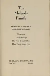 Book cover of Melendy Family