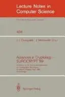 Book cover of Advances in Cryptology -- EUROCRYPT '89