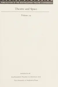 Book cover of Theatre Symposium, Vol. 24
