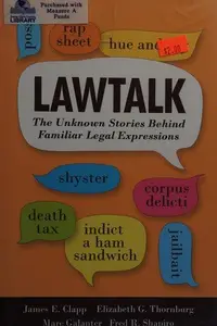 Book cover of Lawtalk