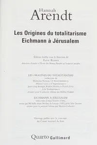 Book cover of Les origines du totalitarisme