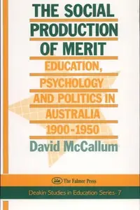 Book cover of The social production of merit