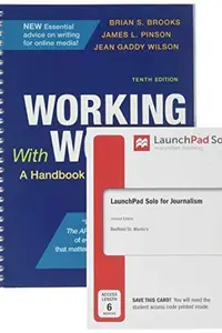 Book cover of Working With Words & LaunchPad Solo for Journalism