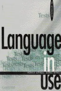 Book cover of Language in Use Pre-Intermediate Tests