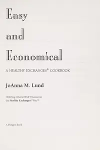Book cover of Easy and economical