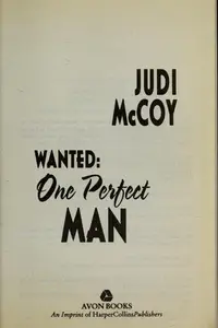 Book cover of Wanted: one perfect man