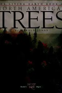 Book cover of The living earth book of North American trees