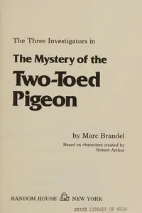 Book cover of The Mystery of the Two-Toed Pigeon