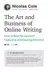 Book cover of Art and Business of Online Writing