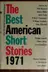 Book cover of The Best American Short Stories 1971