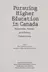 Book cover of Pursuing higher education in Canada