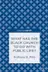 Book cover of What Has the Black Church to Do with Public Life