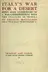 Book cover of Italy's war for a desert
