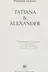 Book cover of Tatiana & Alexander