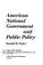 Book cover of American National Government and public policy