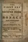 Book cover of The first ode of the second book of Horace paraphras'd
