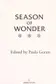 Book cover of Season of Wonder