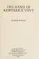 Book cover of The hand of Kornelius Voyt.