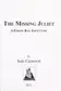 Book cover of The missing Juliet