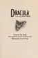 Book cover of Dracula