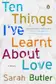 Book cover of Ten things I've learnt about love