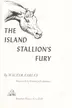 Book cover of The island stallion's fury