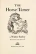 Book cover of The horse-tamer