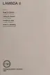 Book cover of LambdaII