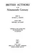 Book cover of British authors of the nineteenth century