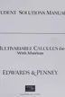 Book cover of Student Solutions Manual