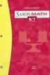 Book cover of Saxon Math 8/7