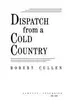Book cover of Dispatch from a cold country