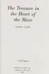 Book cover of The treasure in the heart of the maze