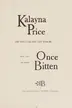 Book cover of Once Bitten