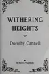 Book cover of Withering heights