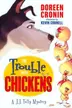 Book cover of The trouble with chickens
