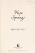 Book cover of Hope Springs