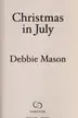Book cover of Christmas in July