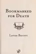 Book cover of Bookmarked for death